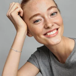 925 Silber Damenarmband mit Zirkonia, Signature 592777C01