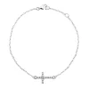 925 Silberarmband mit Kreuzanhänger Zirkonia SB0116