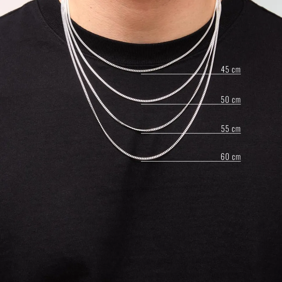 925 Silberkette: Panzerkette Silber 2mm PK0020