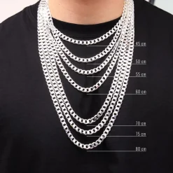 925 Silberkette: Panzerkette Silber 8mm PK0080