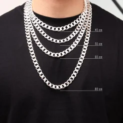 925 Silberkette: Panzerkette Silber 12mm PK0120