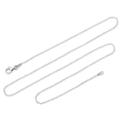 925 Silberkette: Rolokette Silber 1mm RC0010