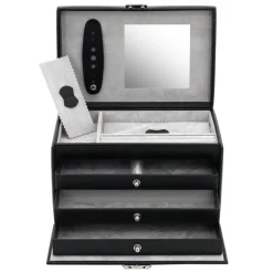 Abschließbarer Schmuckkoffer schwarz Classico 23231-2