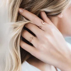 Ancuff Ring für Damen aus rosévergoldetem Edelstahl PH-FR-ARI-R