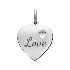 Anhänger 925 Silber Herz Zirkonia SP0583SL