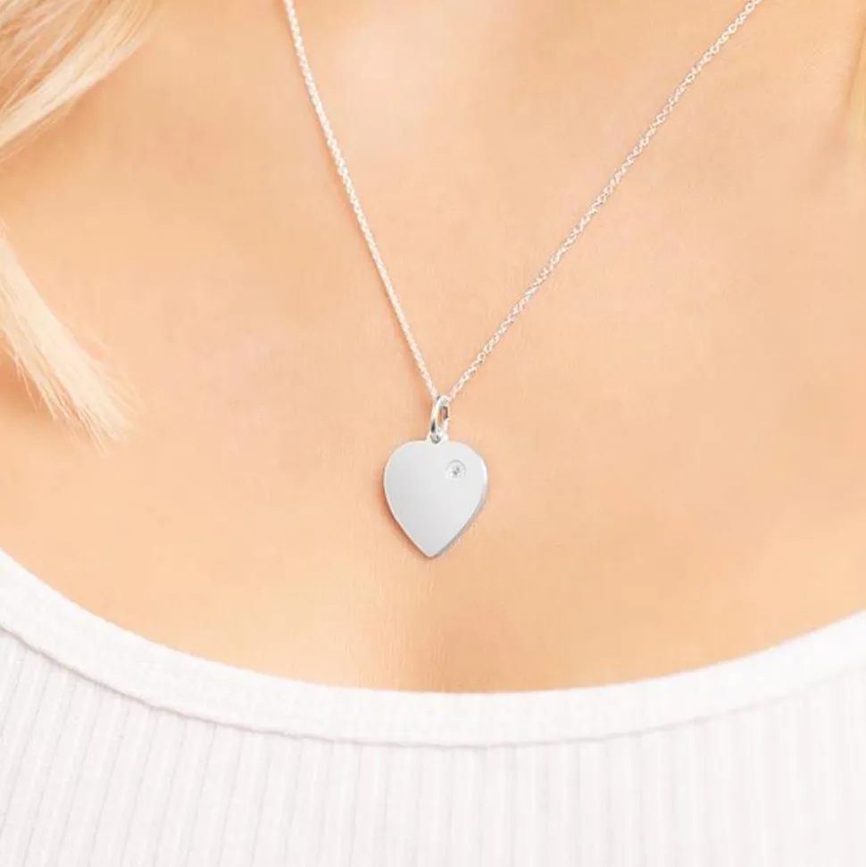 Anhänger 925 Silber Herz Zirkonia SP0583SL