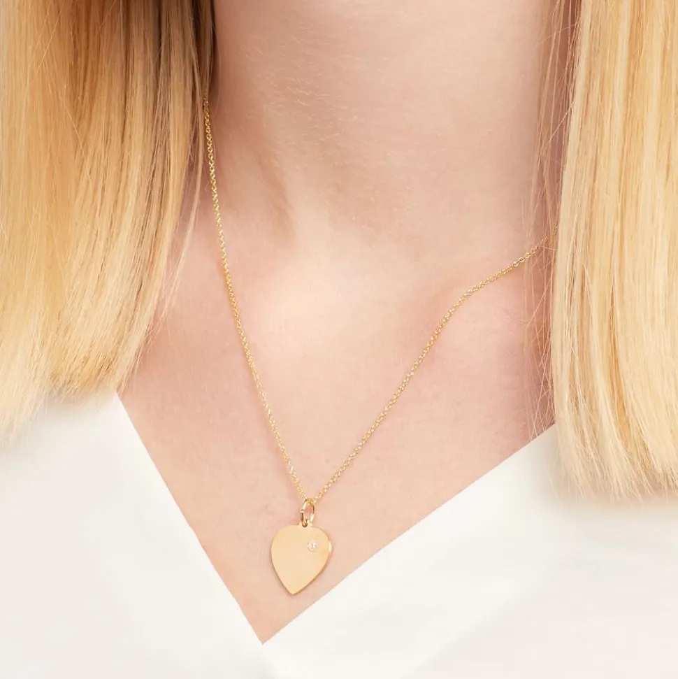 Anhänger 925 Silber vergoldet Herz Zirkonia SP0584SL