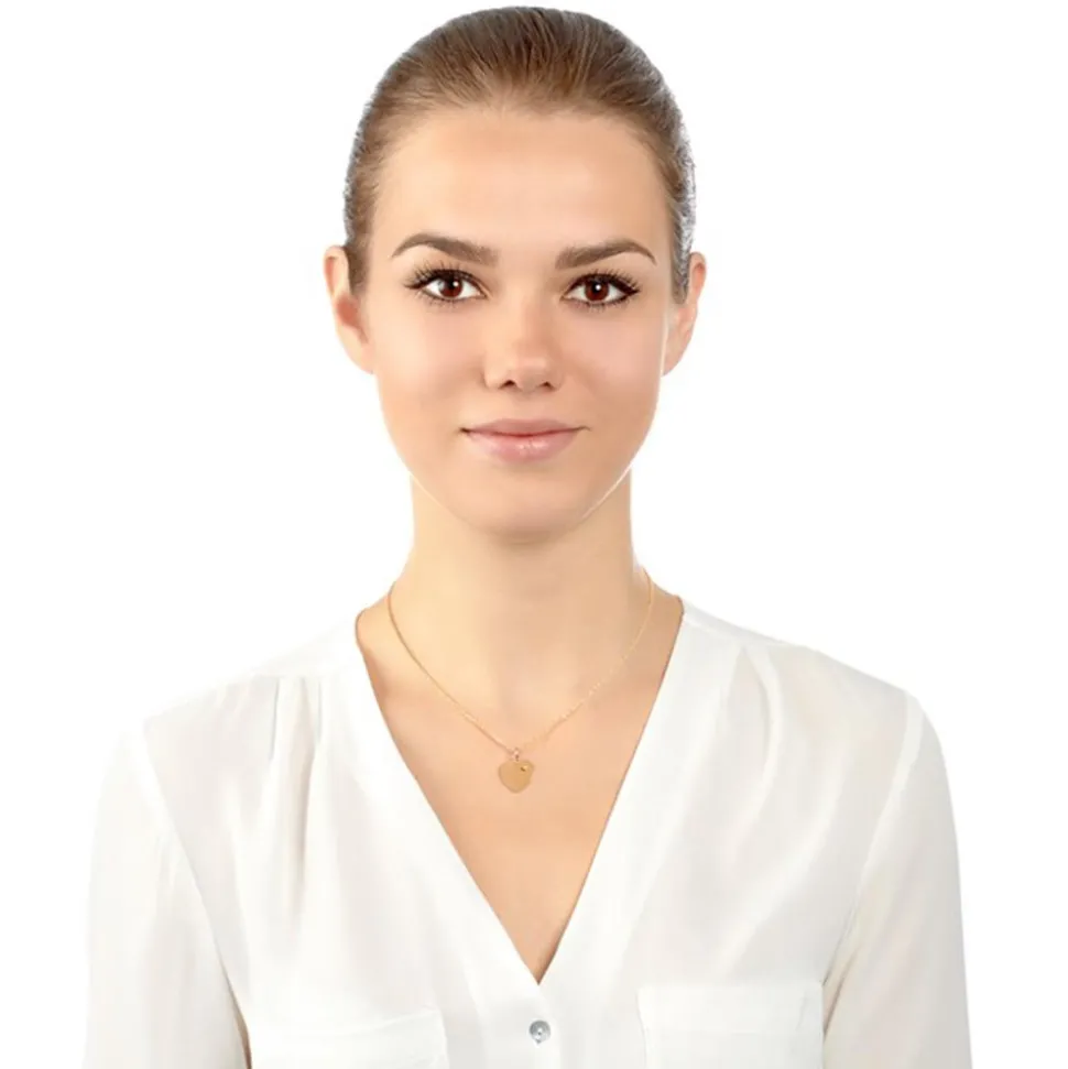 Anhänger 925 Silber vergoldet Herz Zirkonia SP0584SL