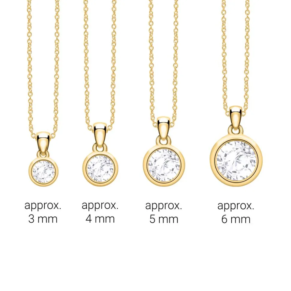 Anhänger aus 585er Gelbgold mit Weißtopas BDP0033WT-14KGSL