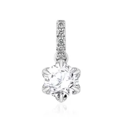 Anhänger aus 585er Weißgold mit Diamanten BDP0065Di-14KWSL