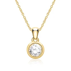 Anhänger aus 14-karätigem Gold mit Diamant BDP0033Di025-14KGSL