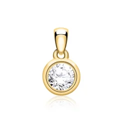 Anhänger aus 14-karätigem Gold mit Diamant BDP0033Di025-14KGSL