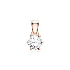 Anhänger aus 14-karätigem Roségold mit Diamant BDP0034Di005-14KRSL