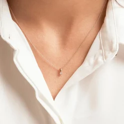 Anhänger aus 14-karätigem Roségold mit Diamant BDP0034Di005-14KRSL