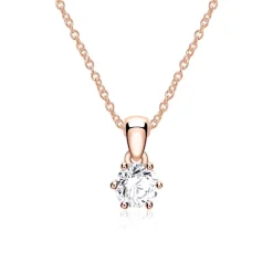Anhänger aus 14-karätigem Roségold mit Diamant BDP0034Di005-14KRSL
