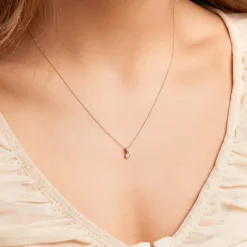 Anhänger aus 14-karätigem Roségold mit Brillant BDP0033Di005-14KRSL