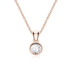 Anhänger aus 14-karätigem Roségold mit Brillant BDP0033Di005-14KRSL