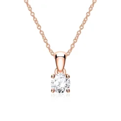 Anhänger aus 14-karätigem Roségold mit Diamant BDP0035Di005-14KRSL