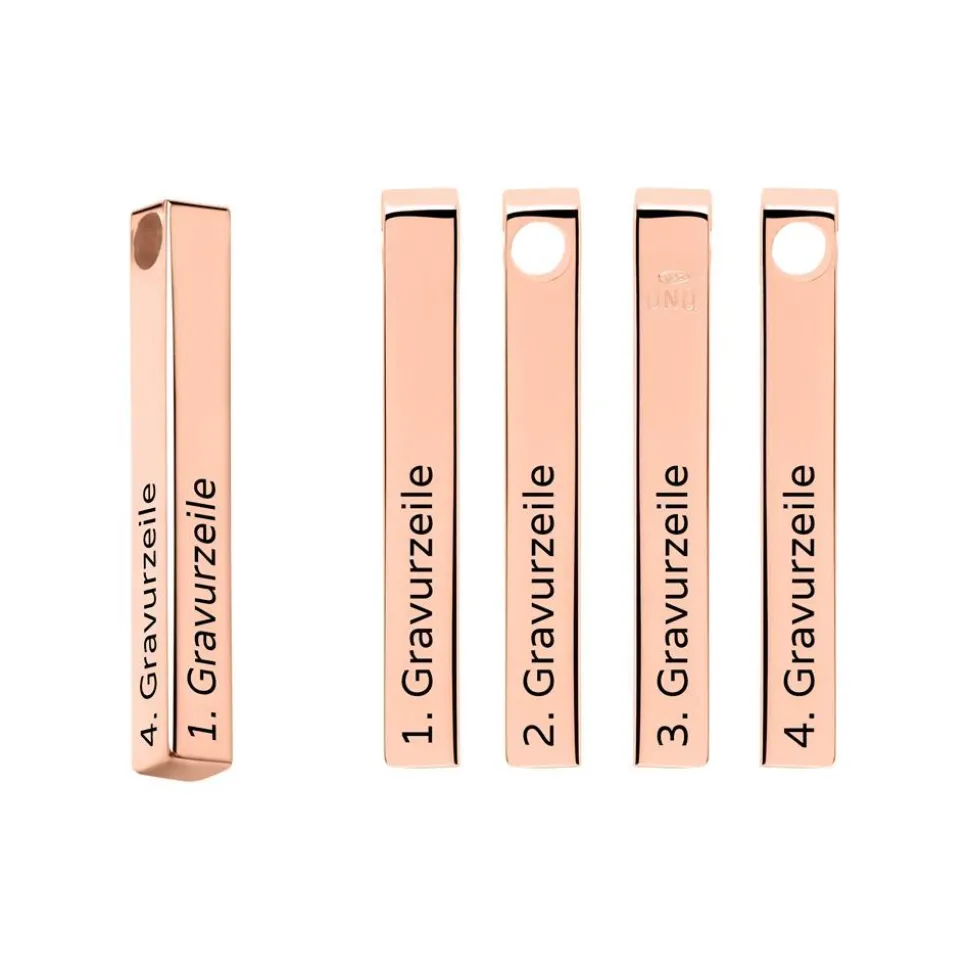 Anhänger aus rosévergoldetem 925er Silber gravierbar SP0967SL