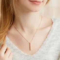 Anhänger aus rosévergoldetem 925er Silber gravierbar SP0967SL