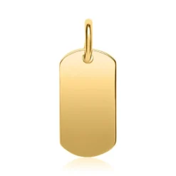 Anhänger aus vergoldetem Sterlingsilber gravierbar SP0946SL