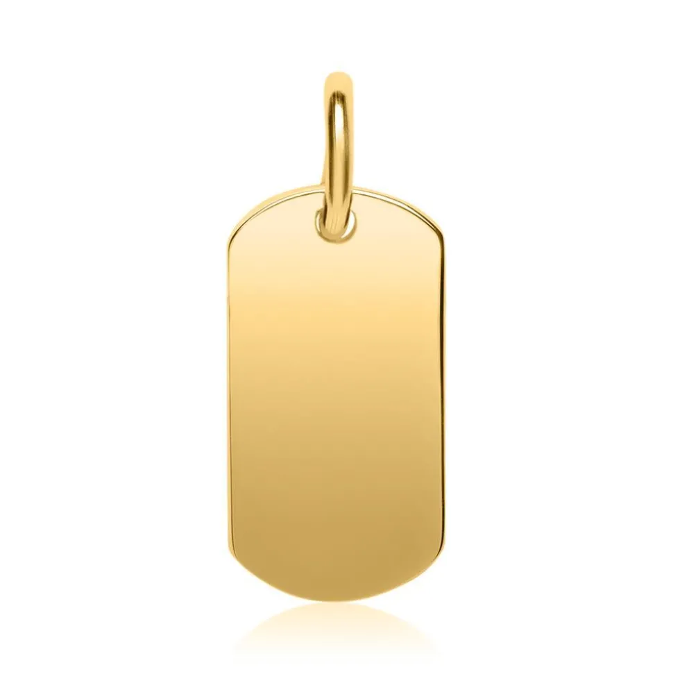 Anhänger aus vergoldetem Sterlingsilber gravierbar SP0946SL