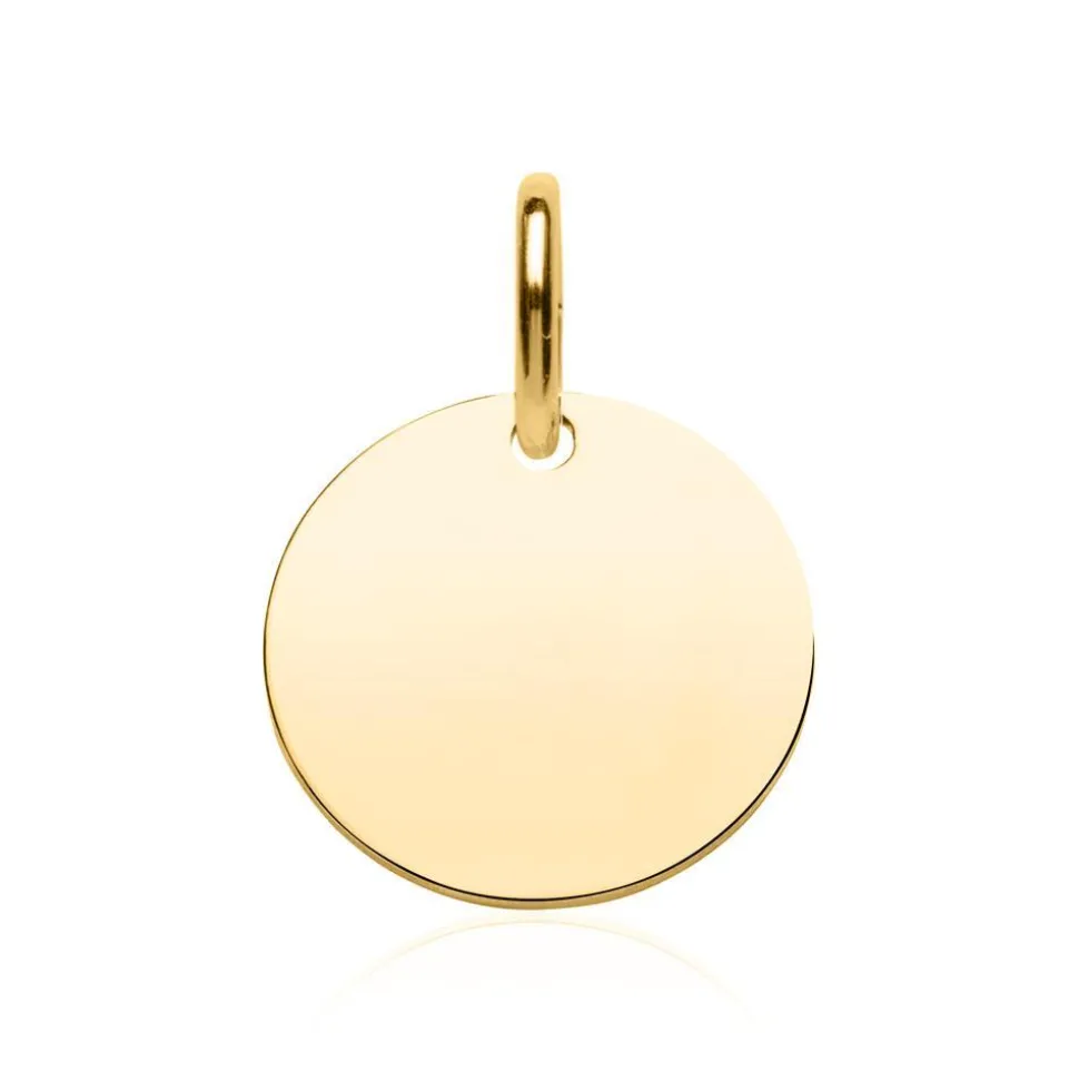 Anhänger aus vergoldetem Sterlingsilber, gravierbar SP1008SL