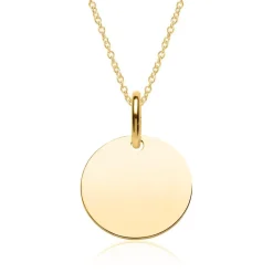 Anhänger aus vergoldetem Sterlingsilber, gravierbar SP1008SL