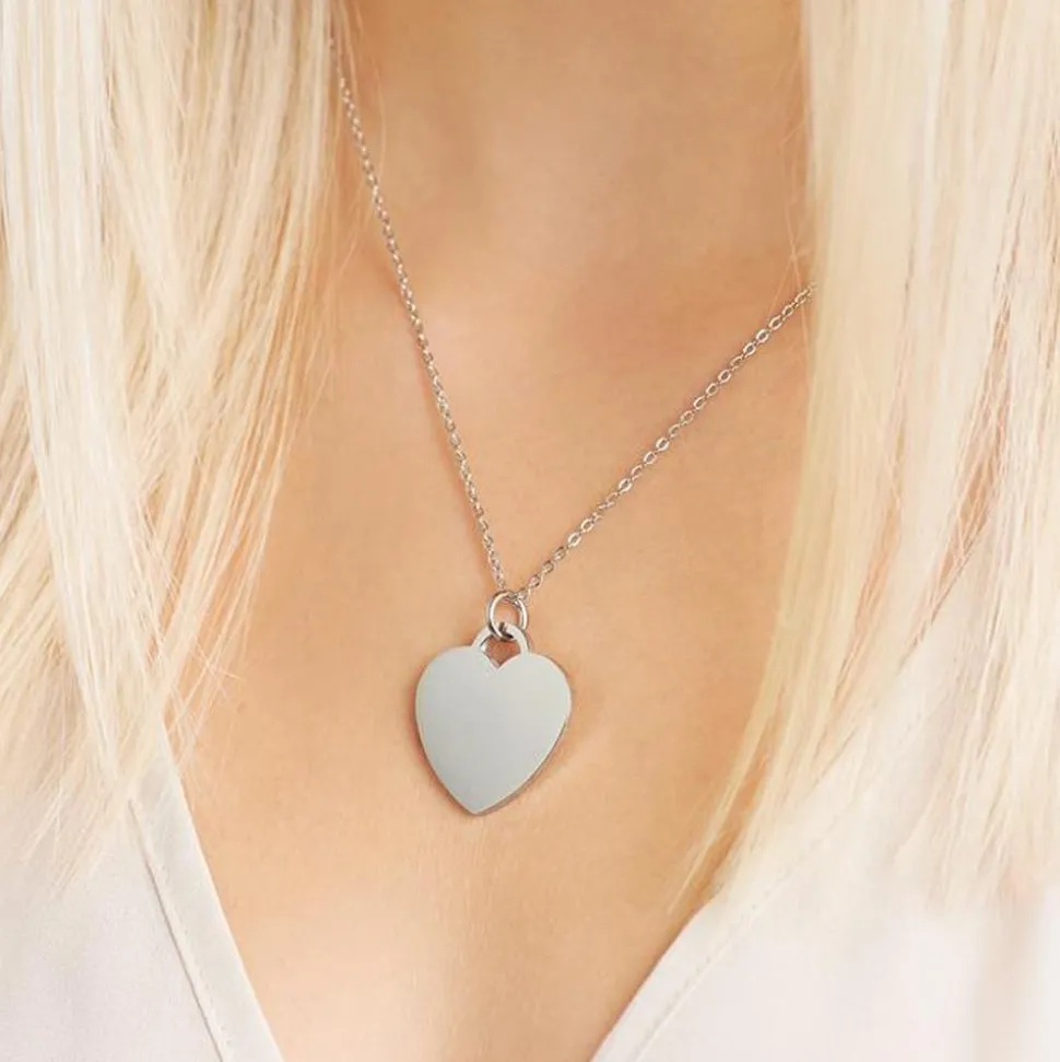 Anhänger Edelstahl herzförmig P5087SL