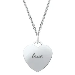 Anhänger Edelstahl herzförmig P5087SL