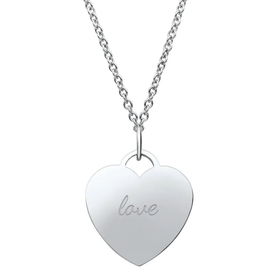 Anhänger Edelstahl herzförmig P5087SL