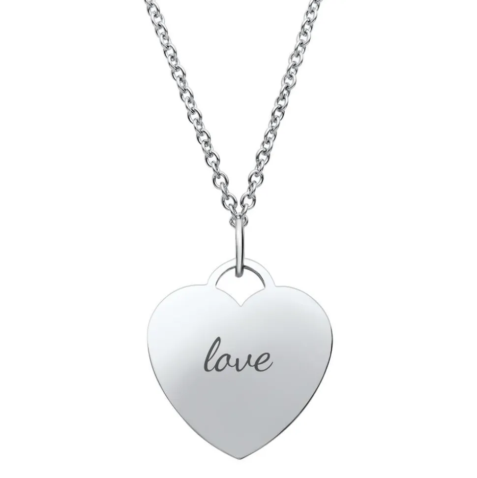 Anhänger Edelstahl herzförmig P5087SL