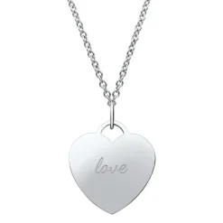 Anhänger Edelstahl herzförmig P5087SL