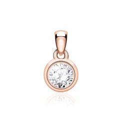 Anhänger für Damen aus 585er Roségold mit Brillant BDP0033Di015-14KRSL