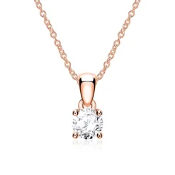 Anhänger für Damen aus 14K Roségold mit Brillant BDP0035Di010-14KRSL