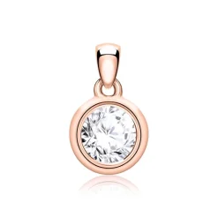 Anhänger für Damen aus 14K Roségold mit Diamant BDP0033Di050-14KRSL