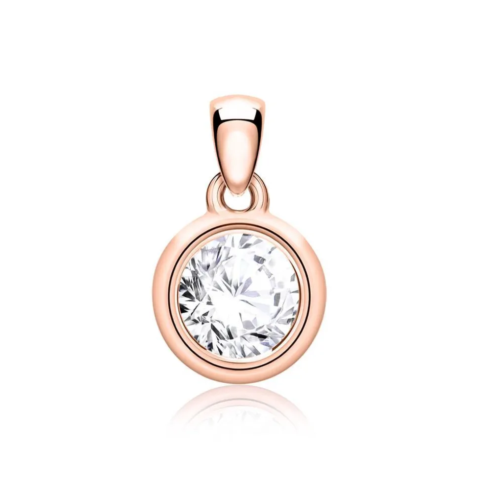 Anhänger für Damen aus 14K Roségold mit Diamant BDP0033Di050-14KRSL