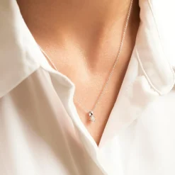 Anhänger für Damen aus 14K Weißgold mit Brillant BDP0035Di020-14KWSL