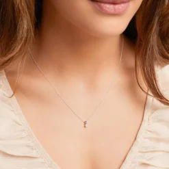 Anhänger für Damen aus 14K Weißgold mit Diamant BDP0034Di010-14KWSL