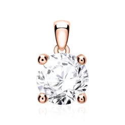 Anhänger für Damenketten aus 585er Roségold mit Diamant BDP0035Di100-14KRSL