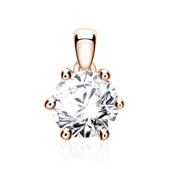 Anhänger für Damenketten aus 585er Roségold mit Diamant BDP0034Di100-14KRSL