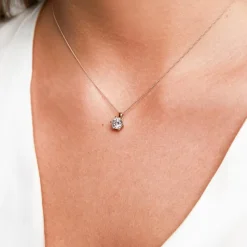 Anhänger für Damenketten aus 585er Roségold mit Diamant BDP0034Di100-14KRSL