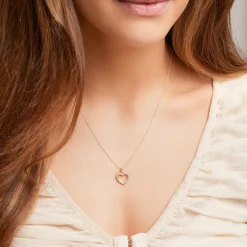 Anhänger Gelbgold Herz mit 24 Diamanten 0,25 ct. BDP0010-14KGSL