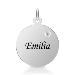 Anhänger gravierbar Sterlingsilber Diamant SP0838SL