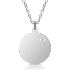 Anhänger gravierbar Sterlingsilber Diamant SP0838SL