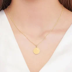 Anhänger Gravur 925er Silber IP-Gold Diamant SP0833SL