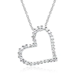 Anhänger Herz aus 585er Gold mit Diamanten BDP0020-14KGSL