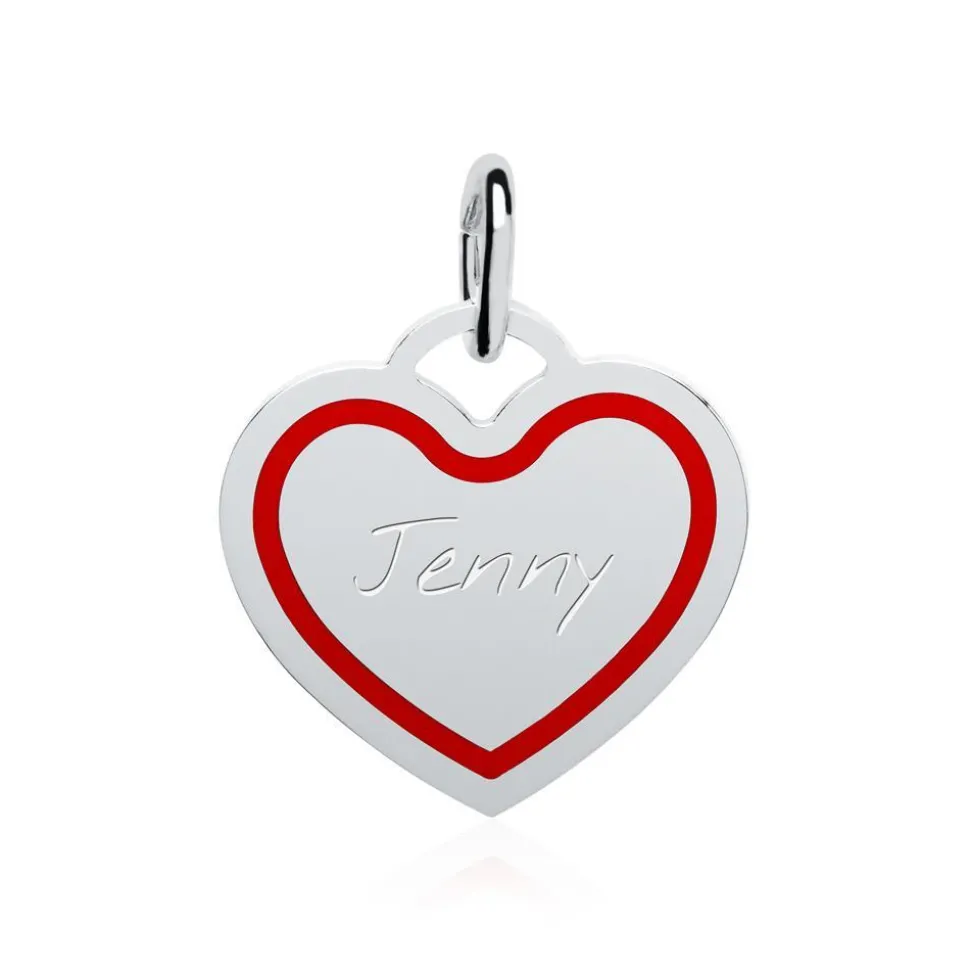 Anhänger Herz aus 925er Silber gravierbar SP0881SL