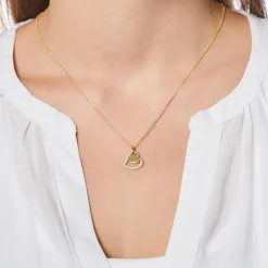 Anhänger Herzen aus 585er Gold mit Diamanten BDP0021-14KGSL