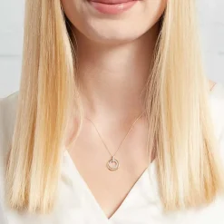 Anhänger Kreise 585er Gold Diamanten DP0165SL